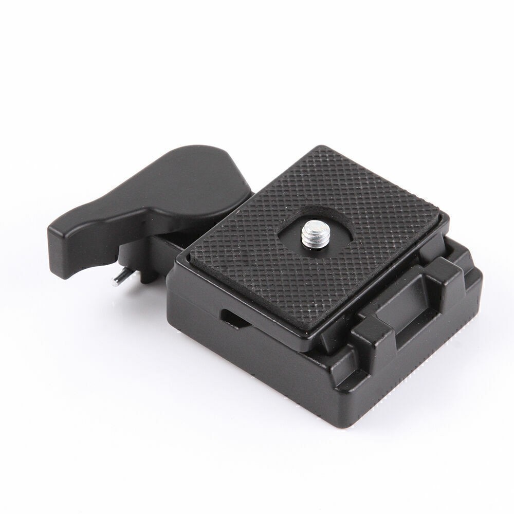 Black Camera Plate Adapter For 3/8” Nuts Plate Quick Release Connection Adapter