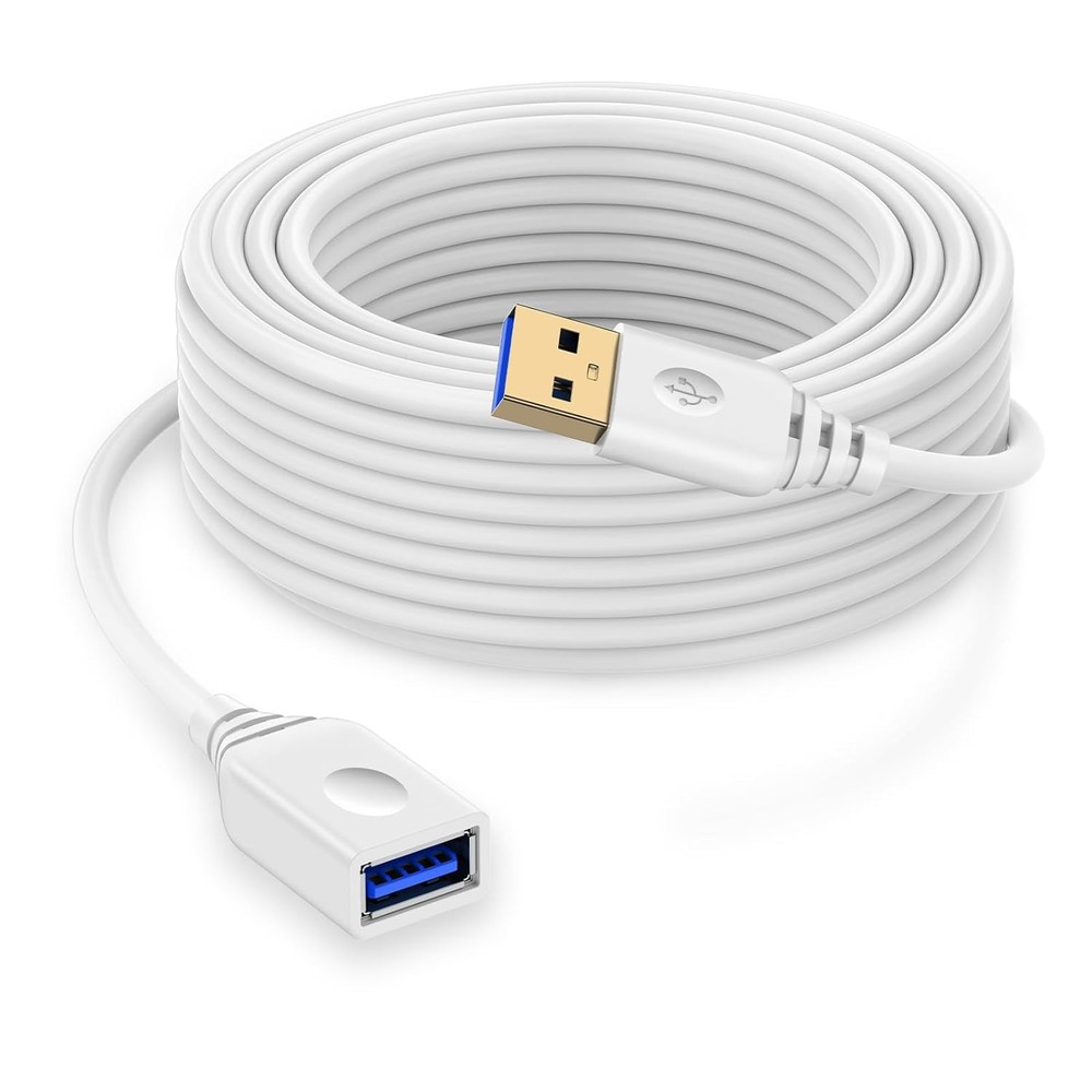 10FT USB to Extension Cord White Type A A Extender Cable USBA...