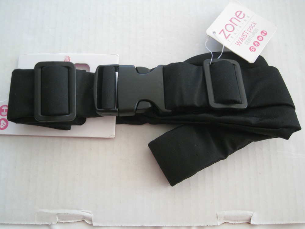 ZONE TRAINING Waist Pack Running Pack BLACK 35" ~ NWT
