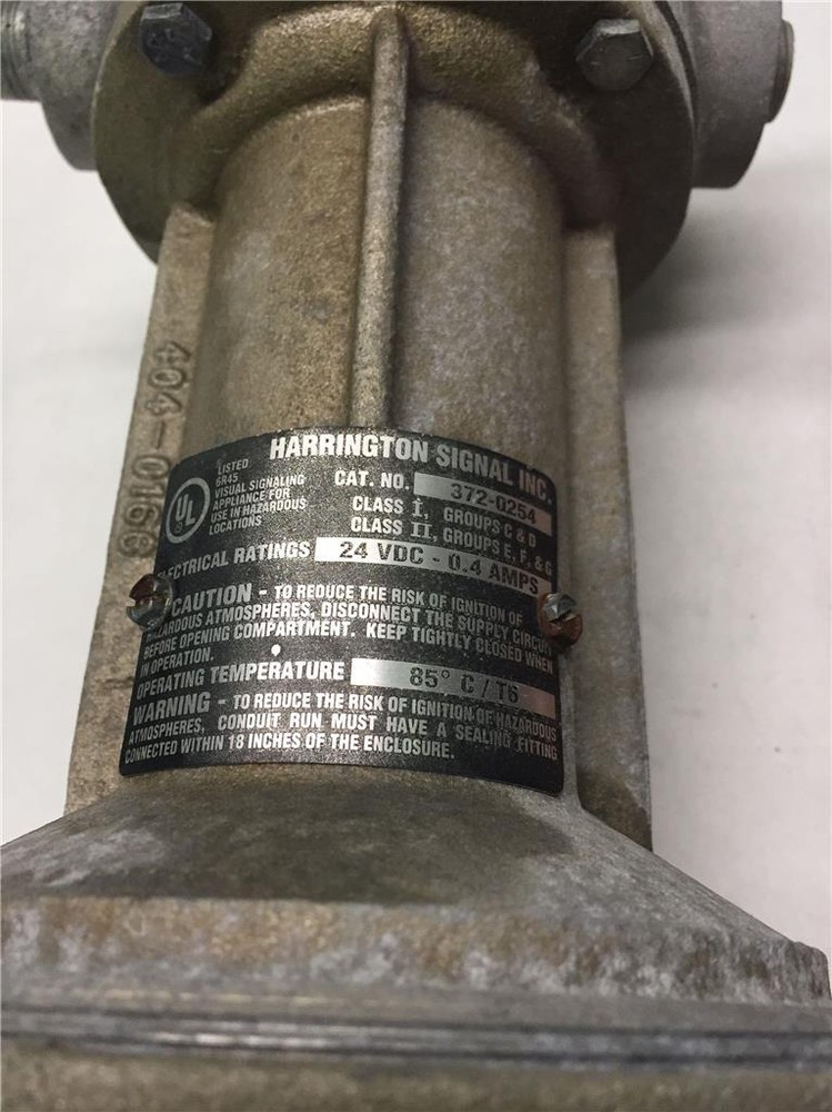 Harrington Signal 372-0254 24VDC .4A Explosion Proof Ceiling Mount Strobe Light