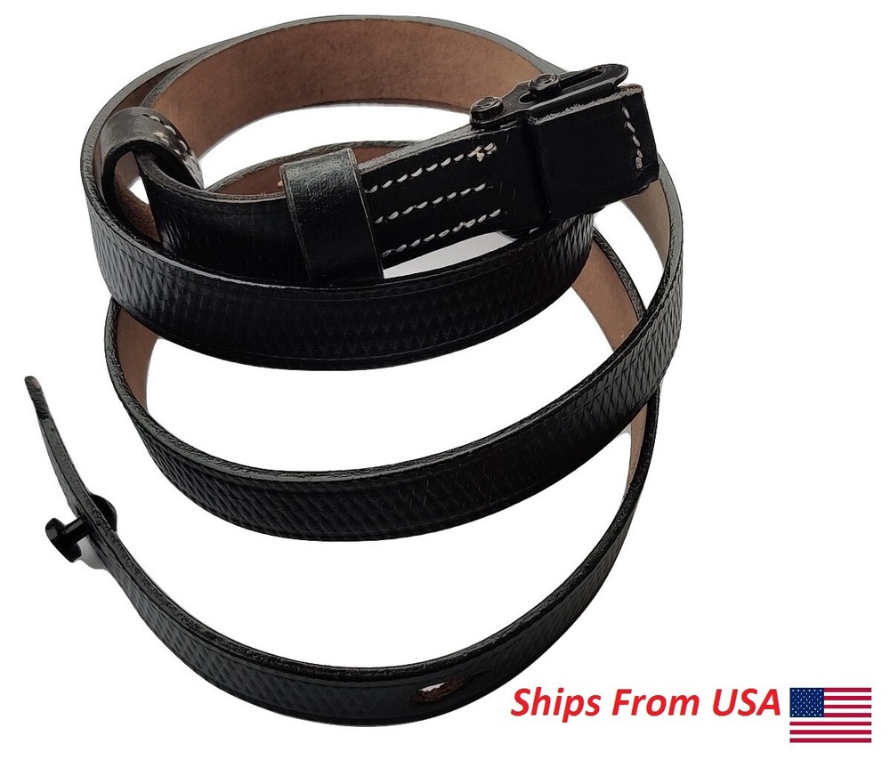 German WWII MP SMG Black Leather Sling- MP