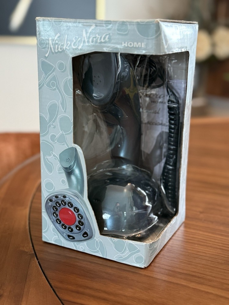 NEW Nick & Nora Candlestick Phone - Metallic Teal -Push Button