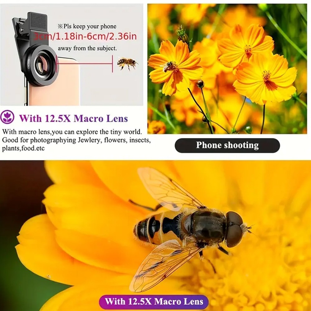 Dual-Function Clip-On Lens Set for Mobile Phone Cameras