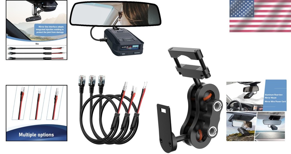 Rearview Mirror Radar Bracket for Uniden Detectors