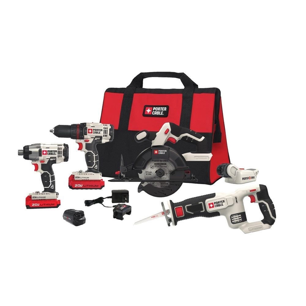 PORTER-CABLE 20V 6 Tool Combo Kit PCCK617L6