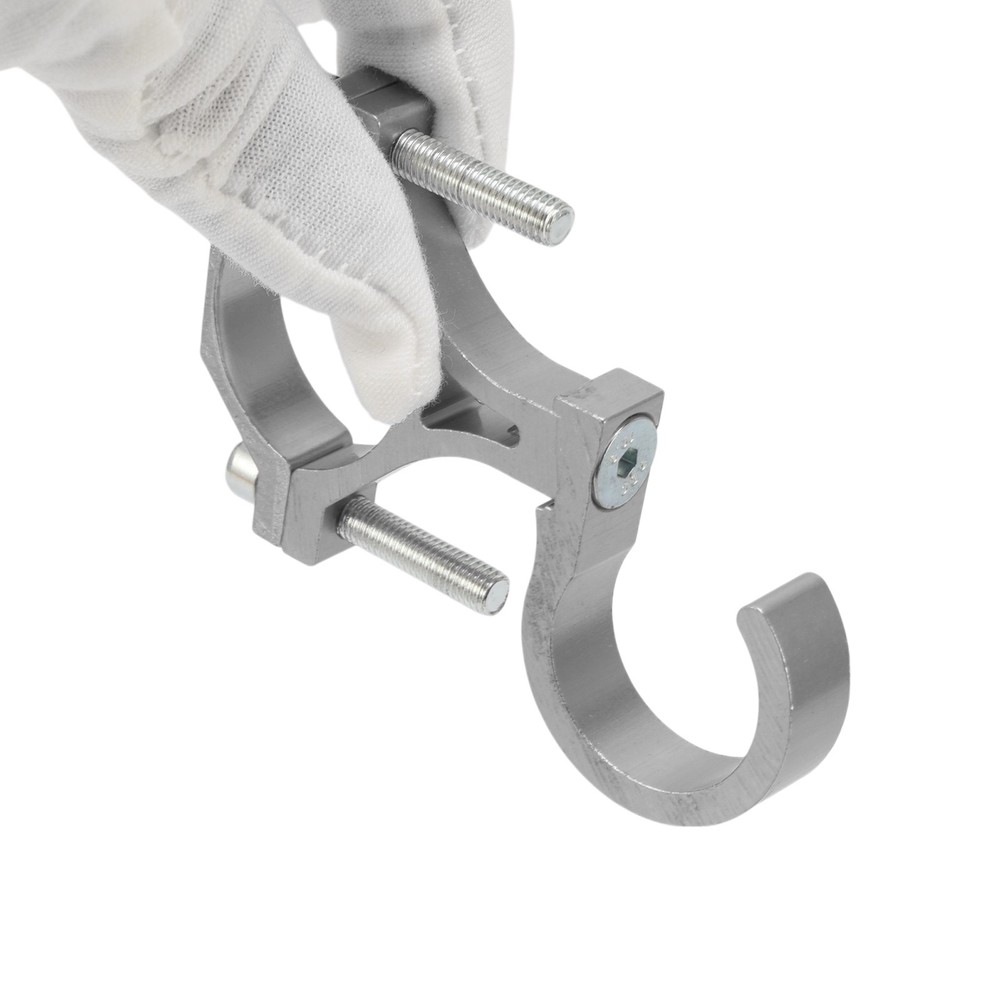 Aluminum Motorcycle Hook with Nut Screws, Silver
