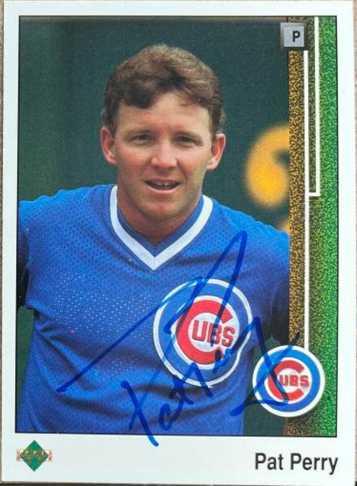 Pat Perry Autographed 1989 Upper Deck #345