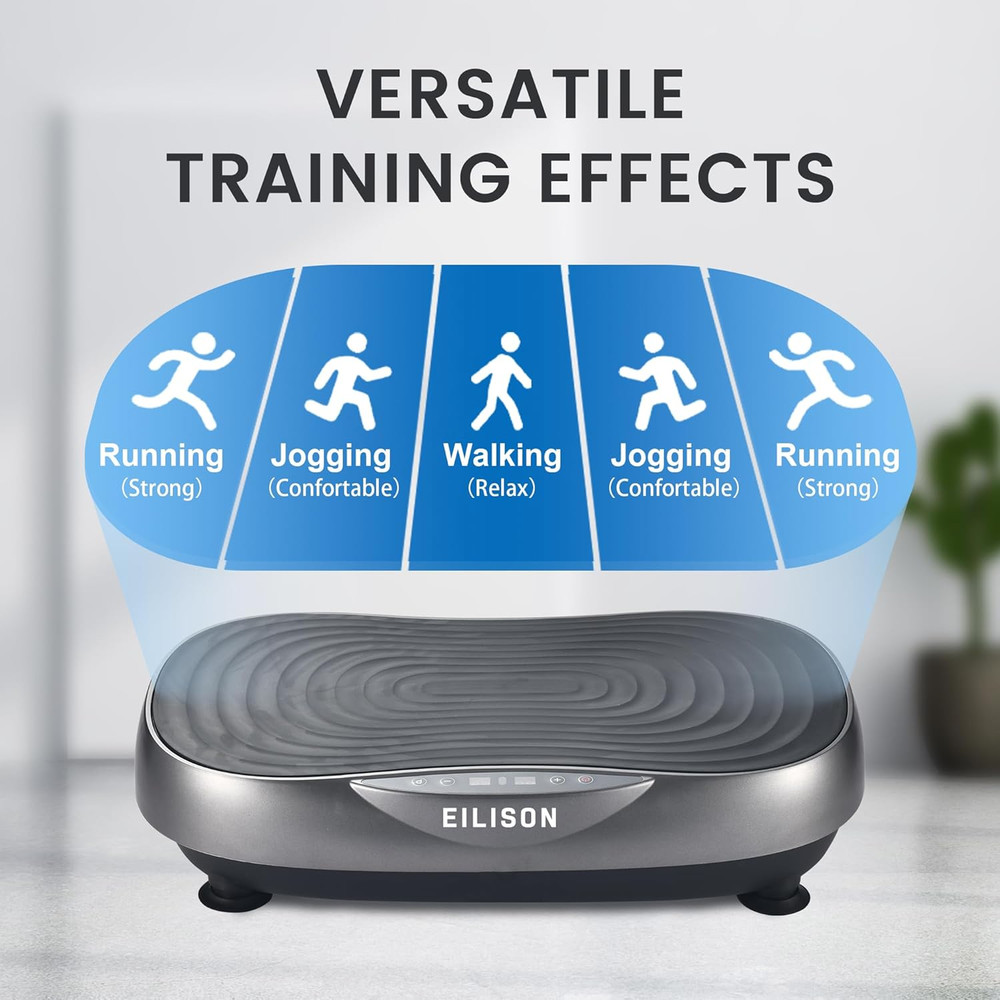 Vibration Plate Exercise Machine - Whole Body Workout Platform, 99 Adjustable Sp