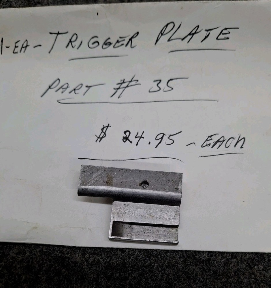 Luger Trigger Plate, Unfinished.