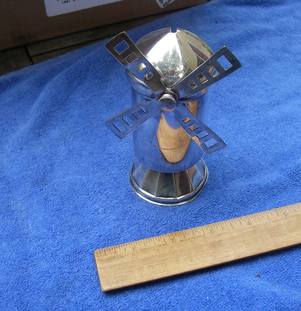 Nice COHR Denmark Silverplate WINDMILL Form MONEY BANK-NR
