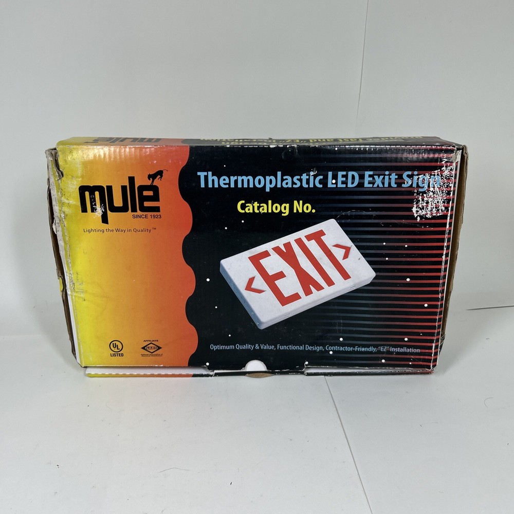 Exit Sign Single/Doublesided Swappable MULE (NEW OLD STOCK) Exit Sign