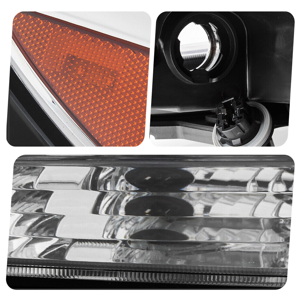 Halogen Headlight For 2013-2016 Chevy Malibu w/o Projector Left+Right Pair