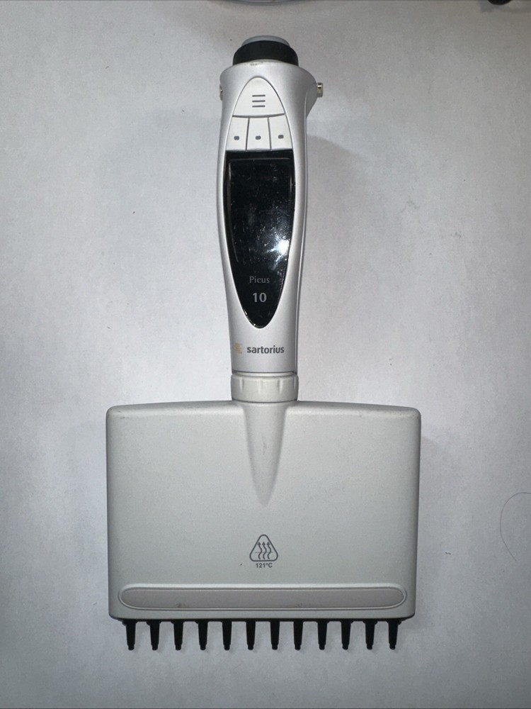 Sartorius 12-Channel Electronic Pipette Set with Charging Stand, SEE DESCRIPTION