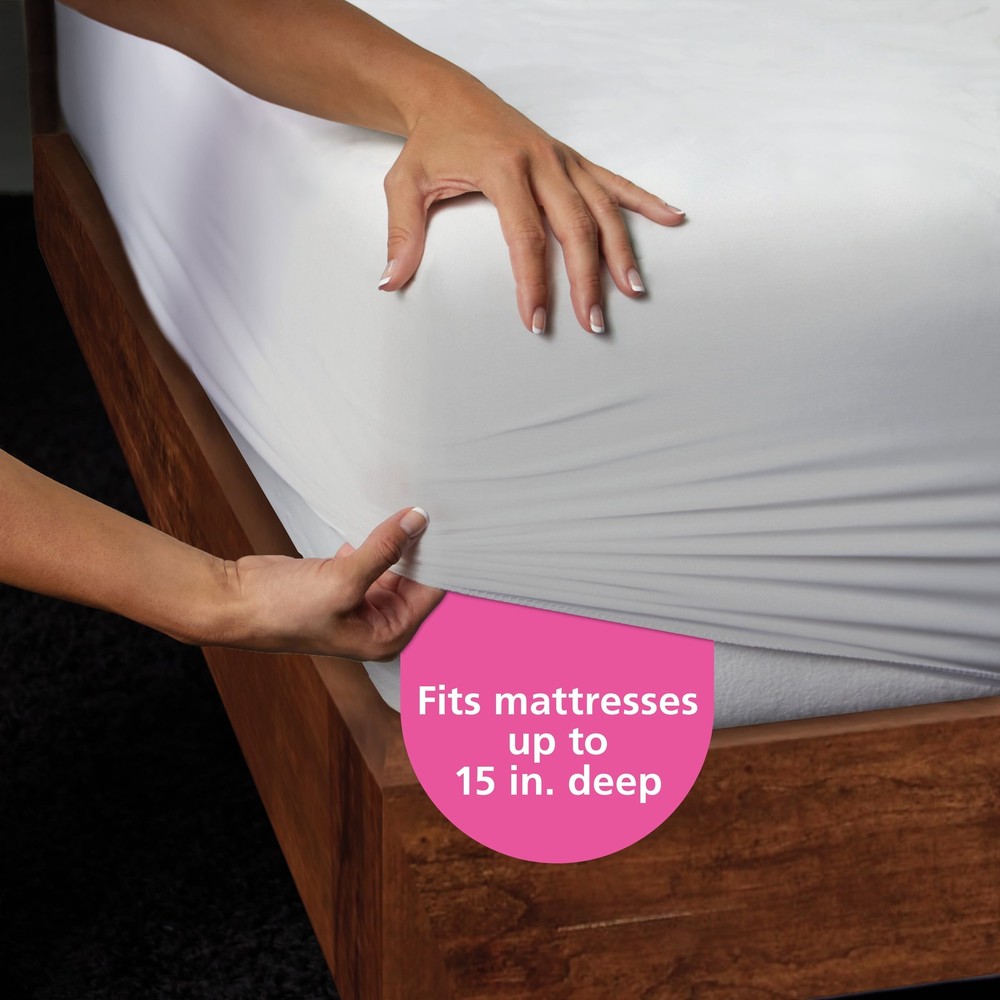 Jersey Soft Fitted Mattress Cover Protector Full Waterproof Antimicrobial