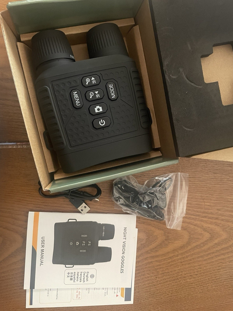 Digital Night Vision Binoculars 2.5x IR Illuminator Display USB Charging