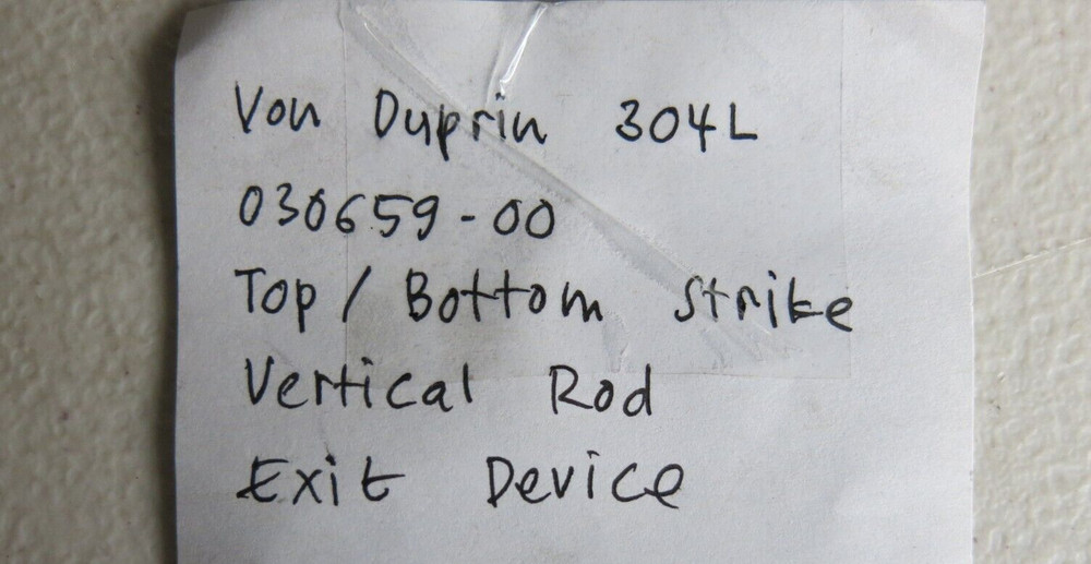 Von Duprin 304L 030659-00 Top/Bottom Strike vertical Rod Exit Device - Pair