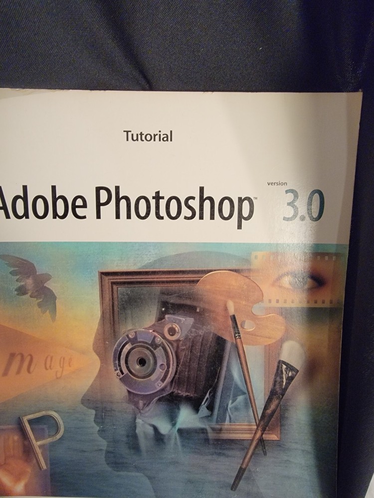 ADOBE PHOTOSHOP  3.0 vintage ORIGINAL Set (2) Manual. User/Tutorial 94'  MAC