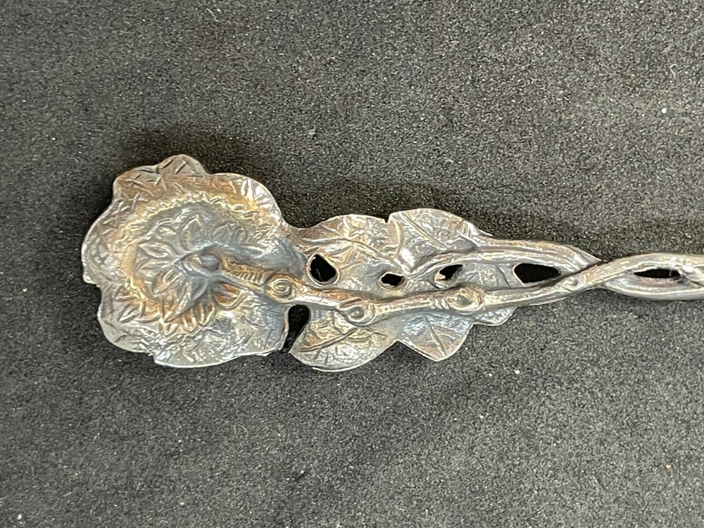 Hildesheimer Rose Pattern Spoon Christoph Widmann Rose Stem Handle Silverplate