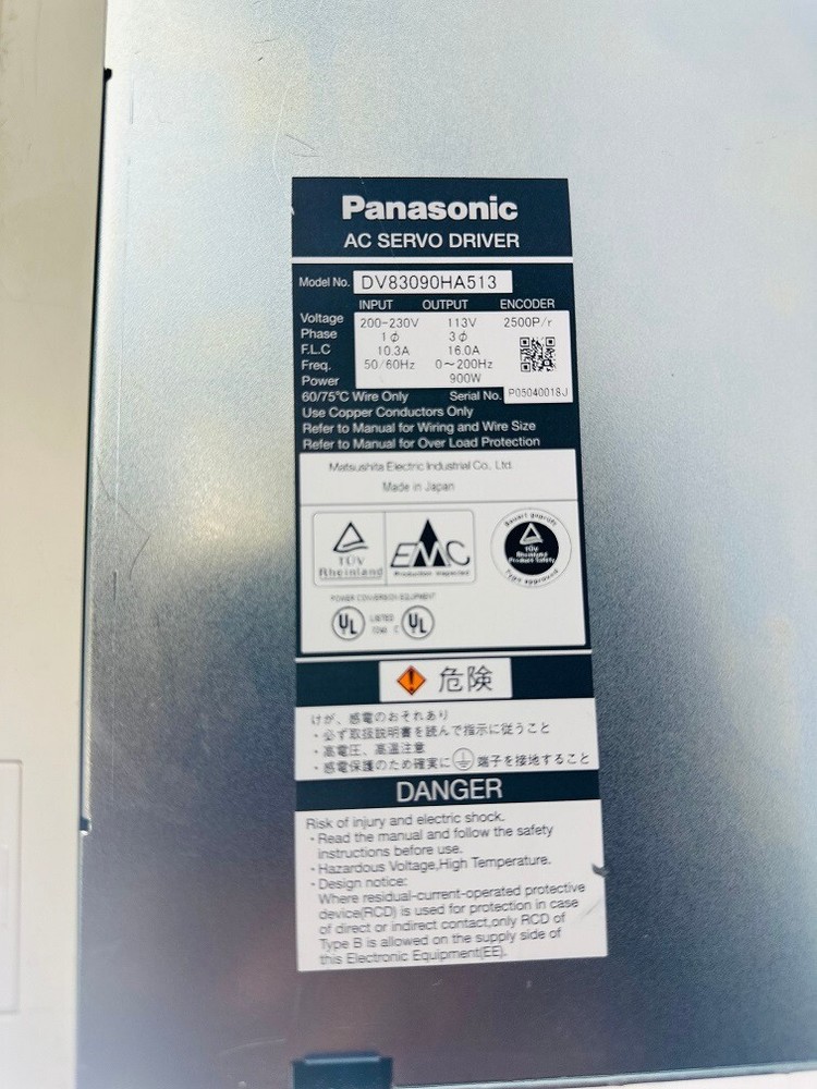 Panasonic DV83090HA513 AC Servo Driver