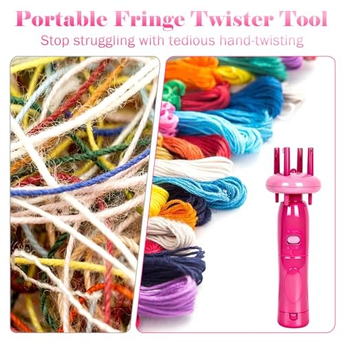 Portable Cord Maker & Fringe Twister Tool | Handheld Device to Quickly Create