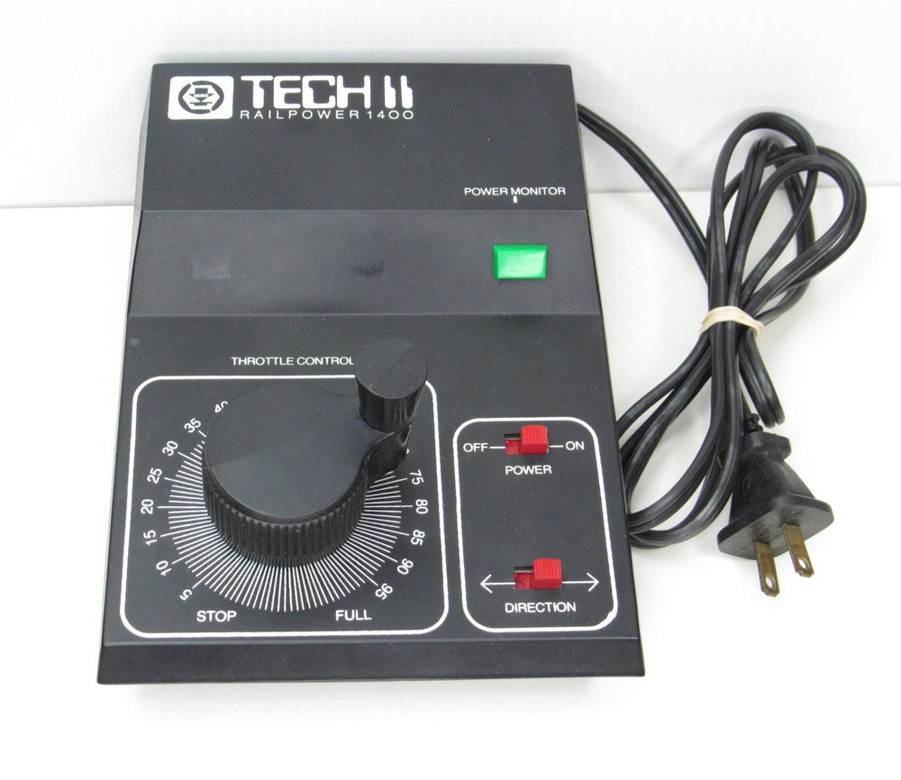 MRC Tech II Railpower 1400 Model Train Throttle Control Power Transformer Vtg