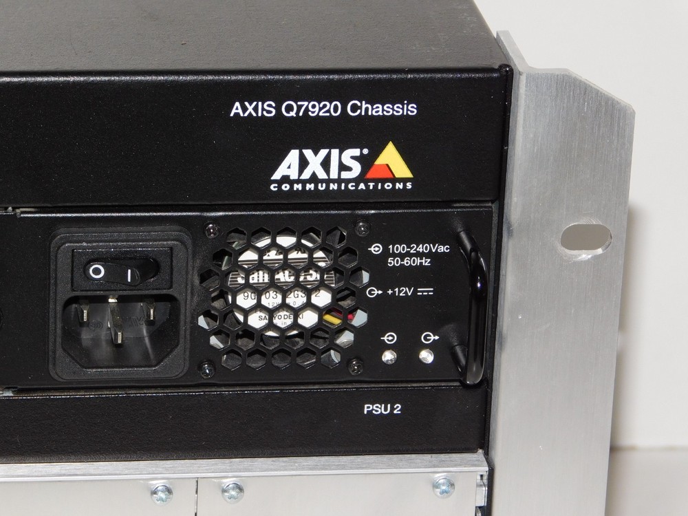 Axis Communications Q7920 Video Encoder Rack Mount Card Chassis Unit 0575-001-04