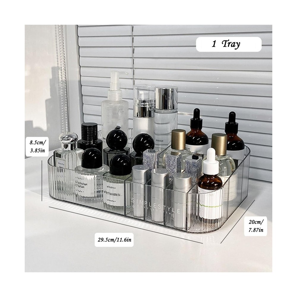 Makeup Organizer with Drawers, Stackable Cosmetics Organizer, Large Make Up O...