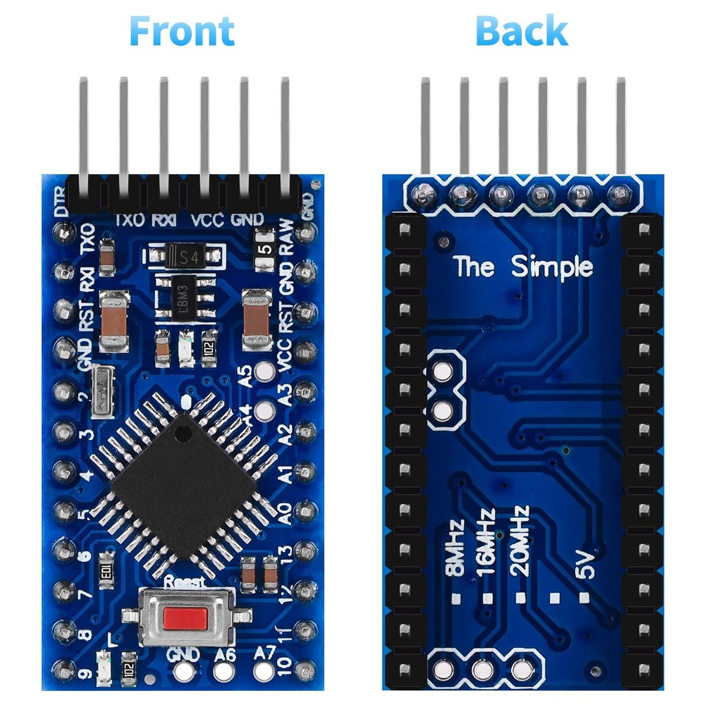 3pcs Pro Mini ATmega328P 5V 16MHz Development Board Microcontroller Compatibl...