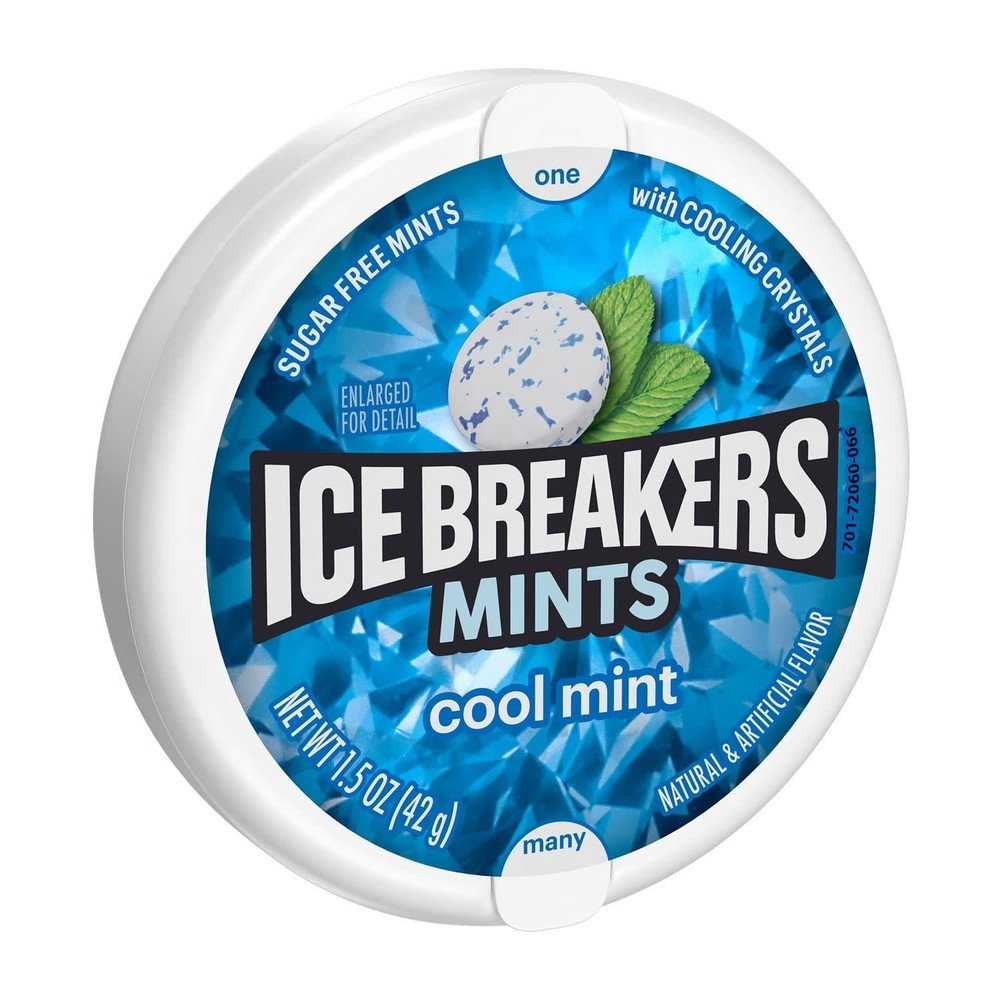 Ice Breakers Cool Mint Sugar-Free Mints – 1.5 oz Tin
