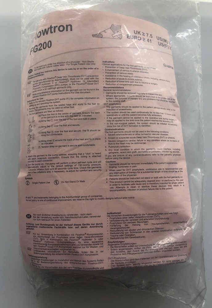 ONE PACK EACH FLOWTRON FG200 (US(M) 7.5)