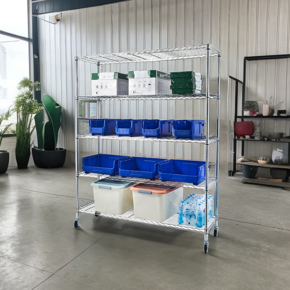 Portable 5-Tier Storage Shelf, Practical Storage Shelving, Storage Rack & Unit