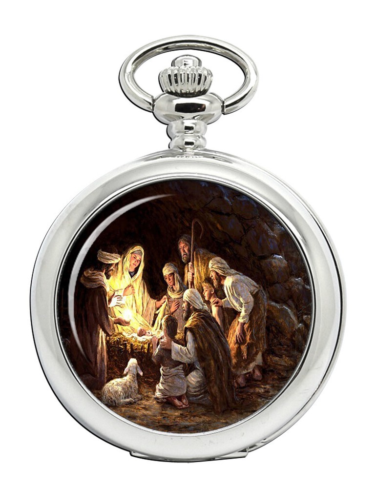 The Nativity Christian Pocket Watch
