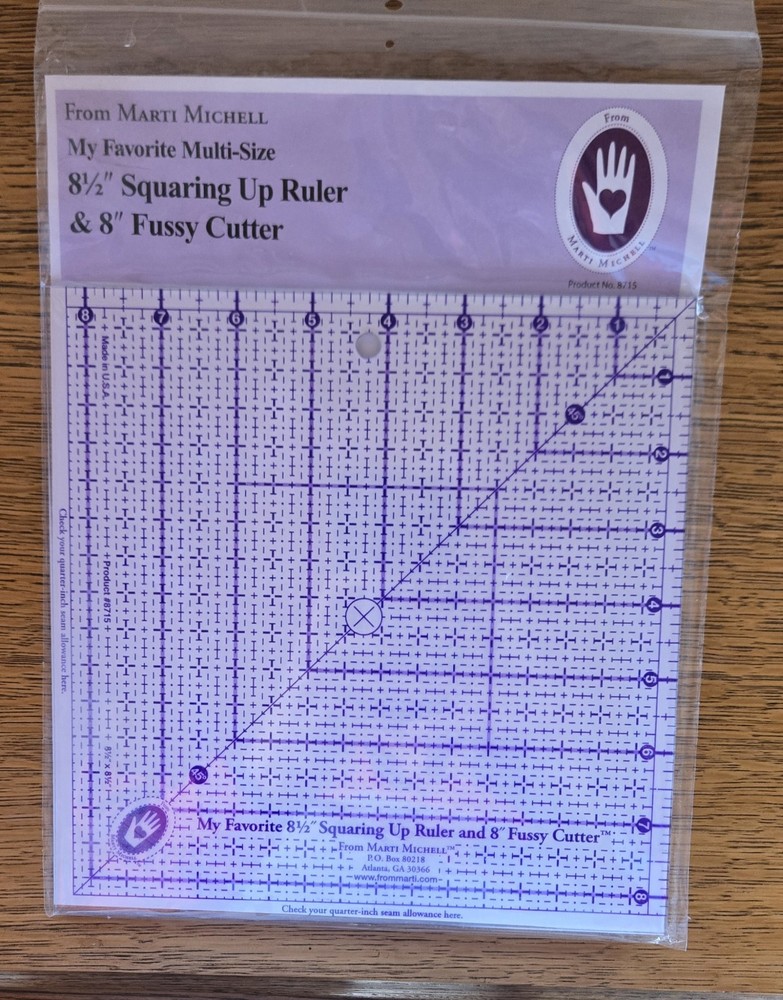 Marti Michelle 8 1/2 Squaring Up Ruler