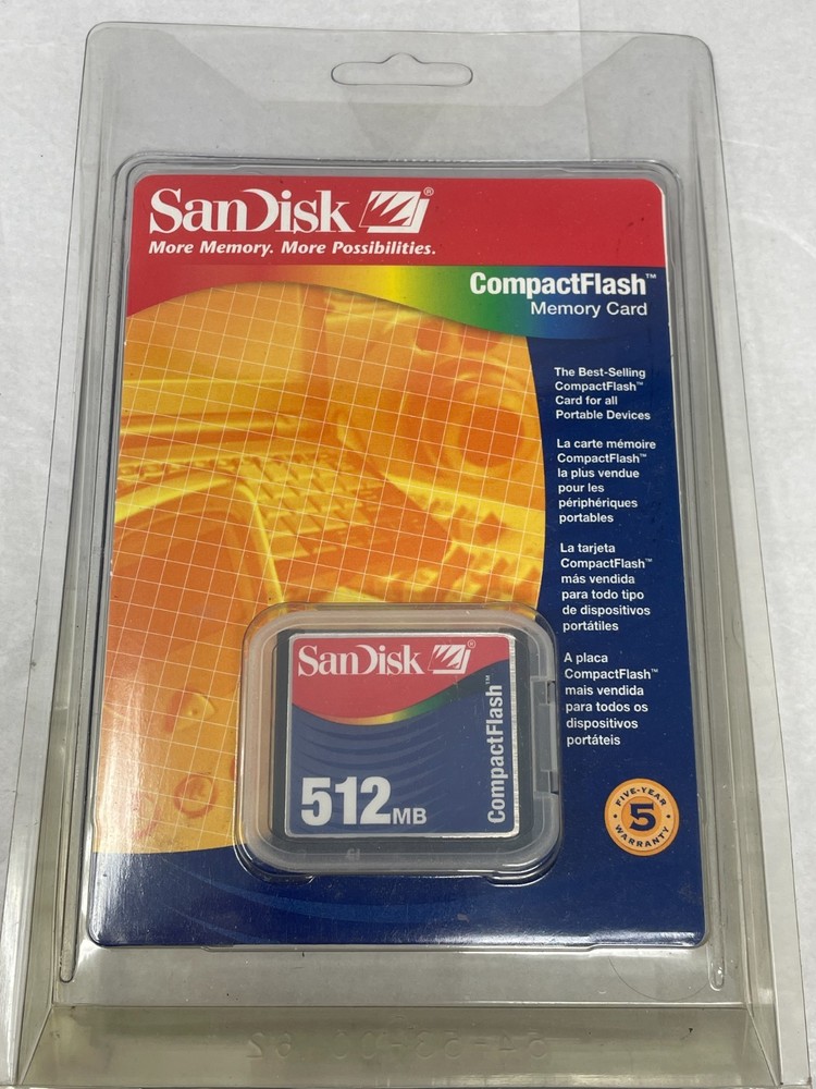 SanDisk CompactFlash Memory Card New in Package