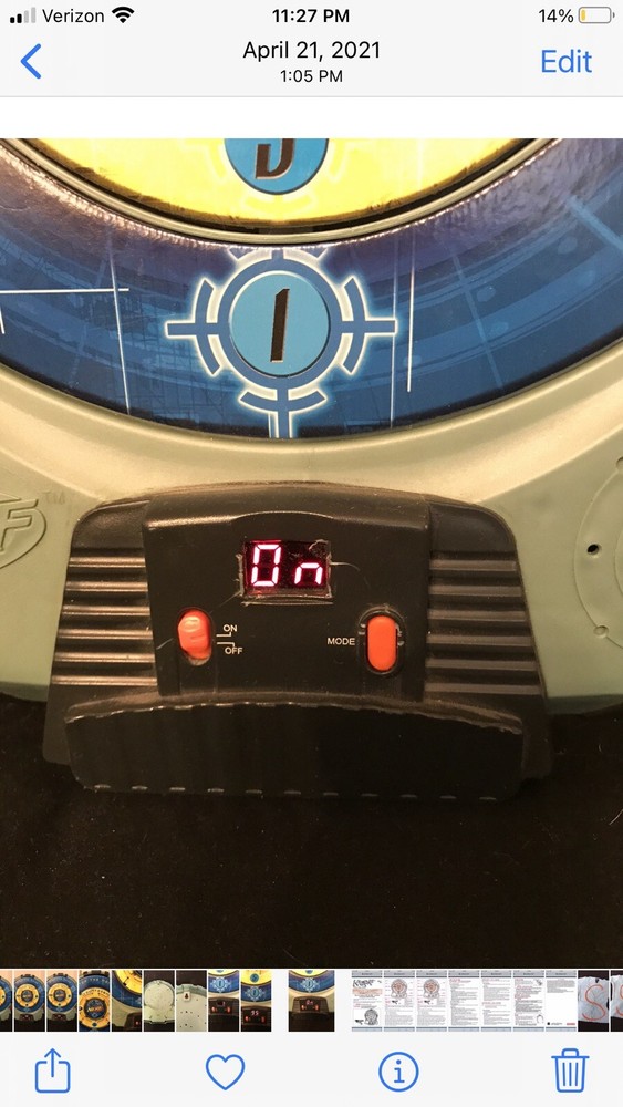 NERF Tech Target “Stop The Noise” Talking Electronic Dart / Scoreboard NO Gun