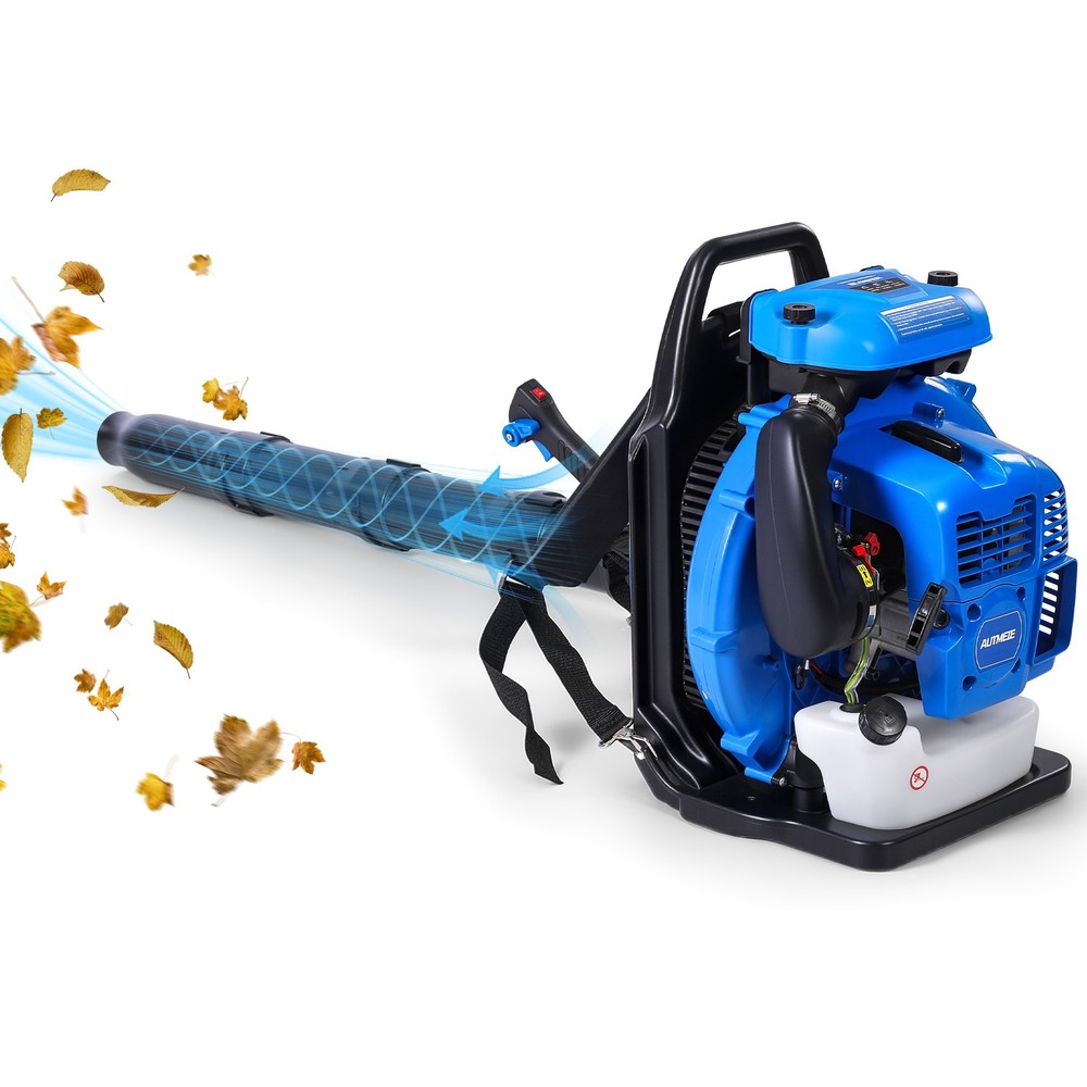 75.6CC 2-Stroke Backpack Leaf Blower Gas Powered - 912CFM 206MPH for Snow Debris
