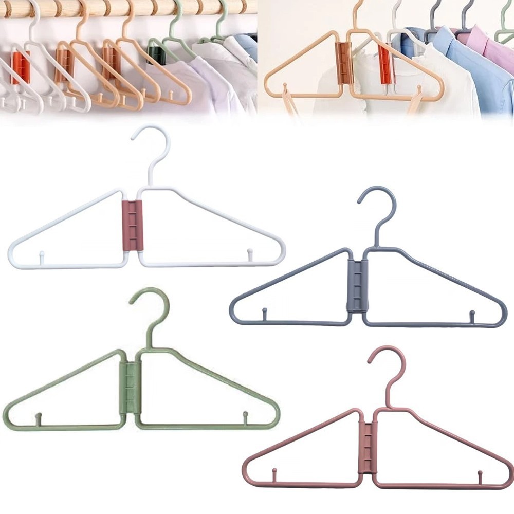 12PCS Foldable Lightweight Sturdy Space-saving Heavy-duty Pack Folding Hangers