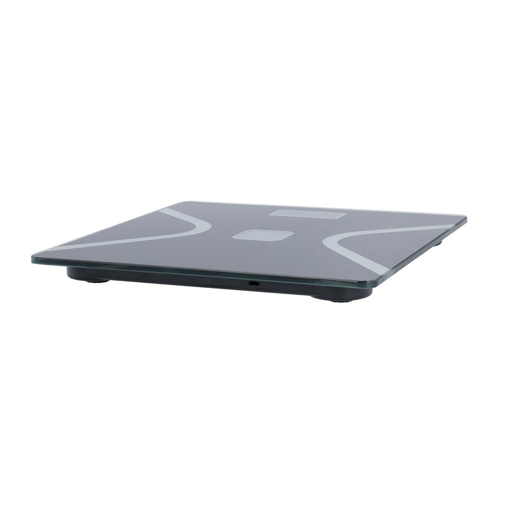 Black Bluetooth Solar Body Scale Weight Machine USB Solar Charging Function