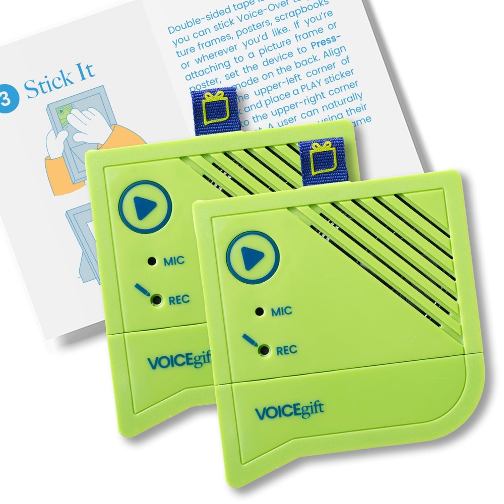 Voice-Over®, 60-Second Voice Recorder with Playback | Digital Audio Recorder ...