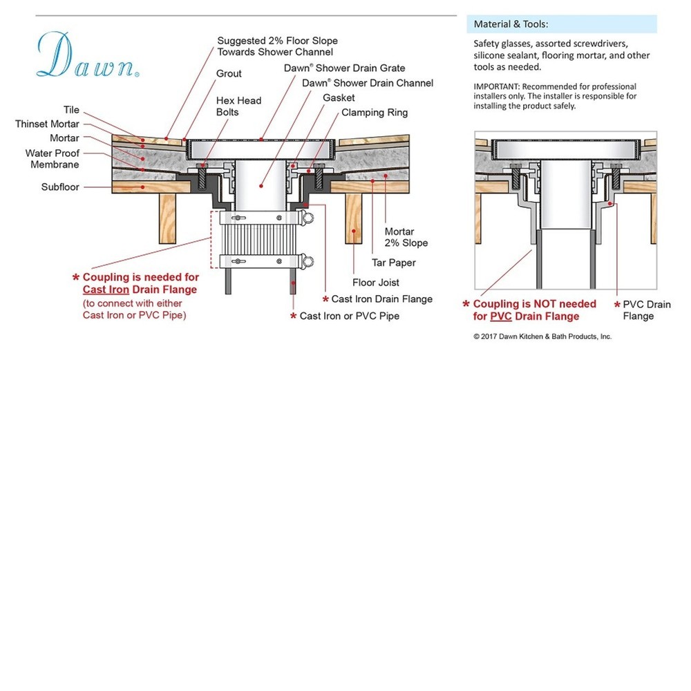 Dawn Shower Drain Base Gasket