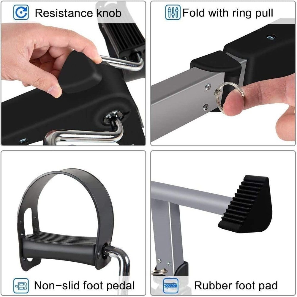 Compact Multi-Function Exercise Bike with Adjustable Resistance for Home Use