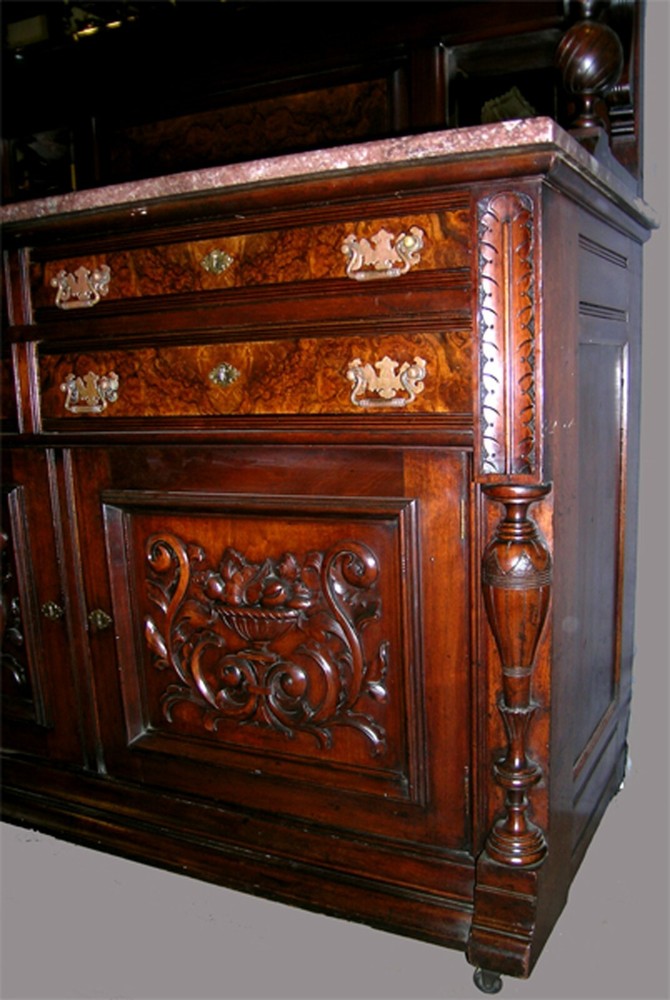 ANTIQUE AMERICAN GOTHIC REVIVAL SERVER