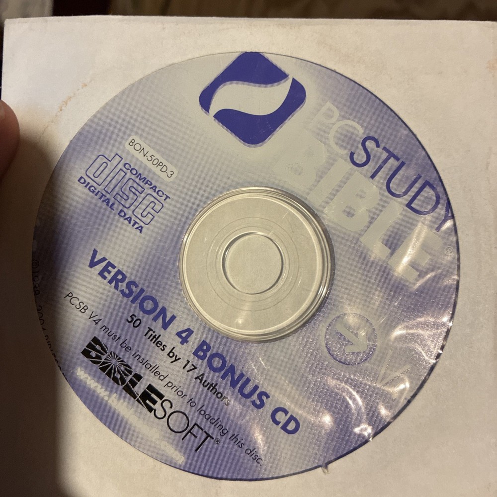 PCStudy Bible Soft V4 upgrade bonus cd version 4 disc Windows Biblesoft Pc Study