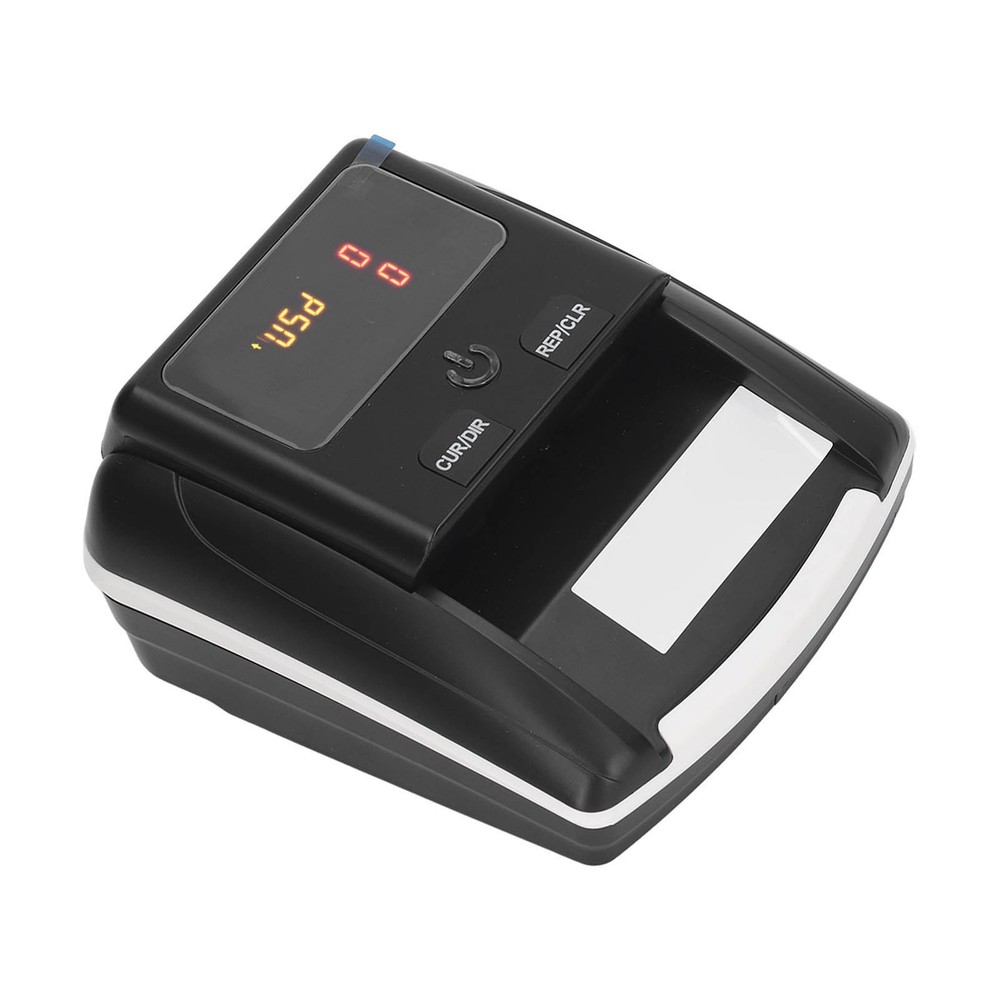 US Plug Automatic Banknote Detector Portable USD EUR Count Machine Counterfeit B