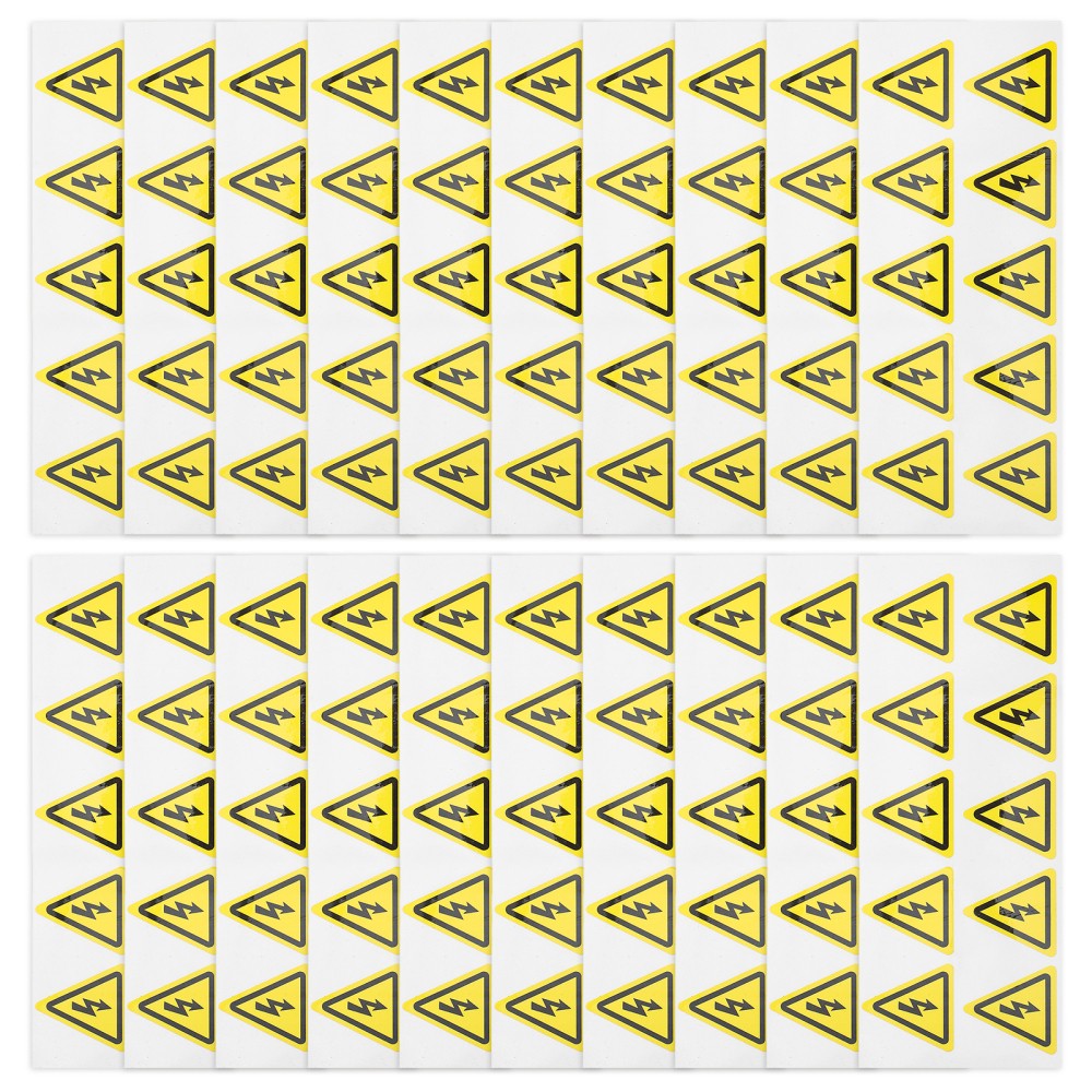 200pcs High Voltage Electrical Warning Sticker - Electric Risk Sign Stickers