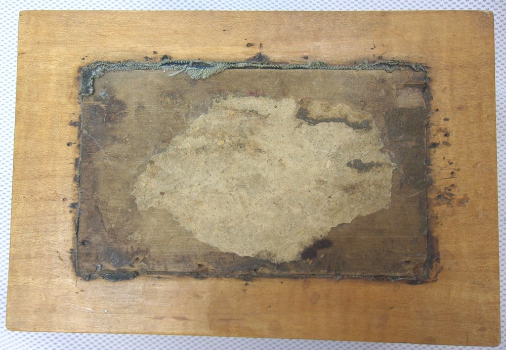 ANTIQUE WOODEN SEWING BOX, Light Multi Compartment