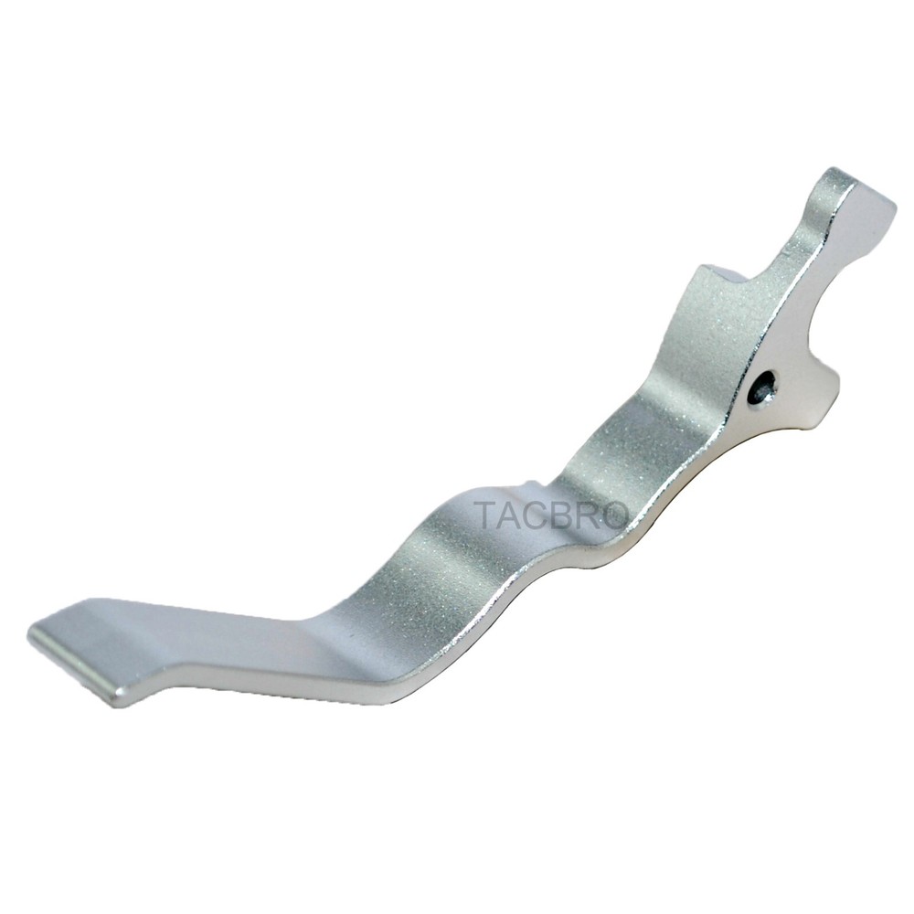 Silver Ruger 10/22 Bolt Charging Handle &Extended Magazine Release Lever Combo