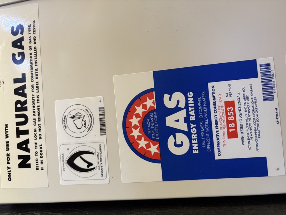 Rinnai INFINITY Internal 28L 50°C Continuous Flow Water Heater PG INF28IL50