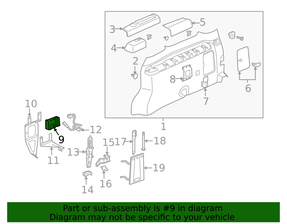 Genuine GM Accessory AC and DC Power Control Module 10361107