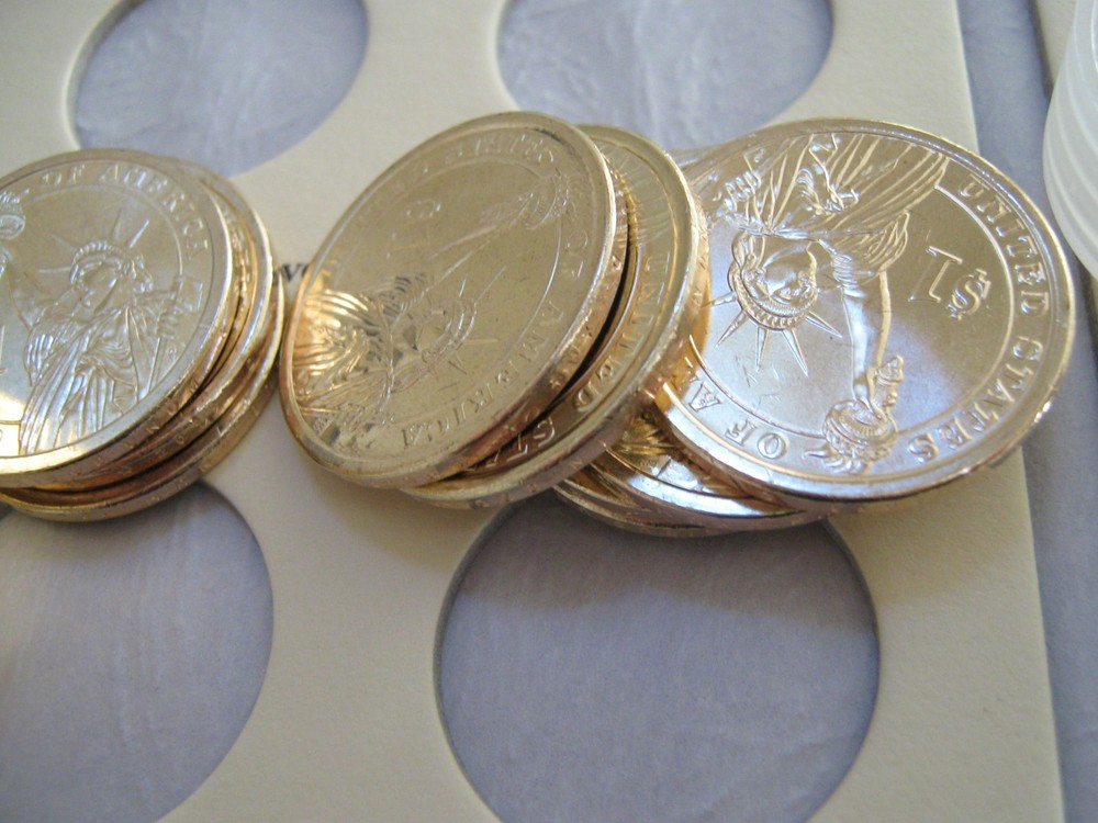 Presidential Dollars , 2007-2012 , 24 Uncirculated Dollars , Folder